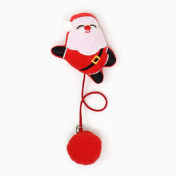 Игрушка-дразнилка для кошек Дед мороз, с бубенчиком - Пижон фото 3