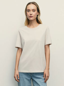 Базовая футболка из хлопка / Zarina фото 2