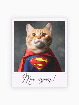 Цена за 10 шт. Открытка - комплимент «Ты супер», 8×10 см