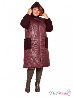 Пальто Модель №2135 размеры 44-84 - Plusmoda фото 2