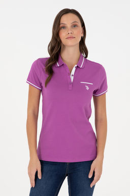 Женская фиолетовая футболка Неожиданная скидка в корзине - U.s. polo assn фото 8