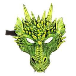 Маска «Дракон», зеленый 21×30