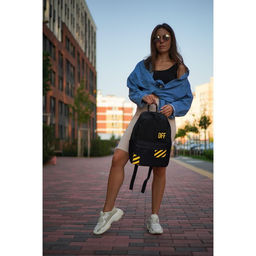 Рюкзак молодёжный Off, 33х13х37 см, отдел на молнии, наружный карман, цвет чёрный - Nazamok фото 9