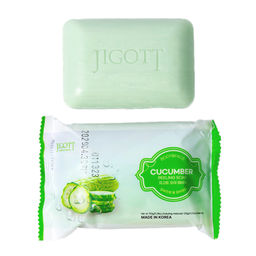 Jigott Мыло-скраб для лица и тела с экстрактом огурца / Cucumber Scrub Soap, 150 г