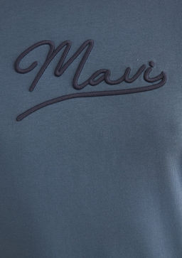 Mavi Jeans Bask?l? Antrasit Tisort фото 6