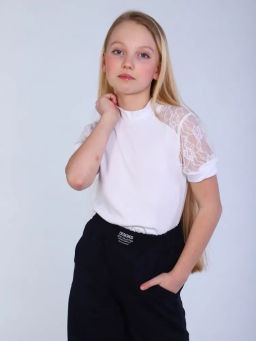 Джемпер Жанна белый, ДЖ-35-1 - От егорки до егора фото 15