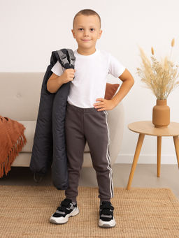 Штанишки детские серые с лампасами