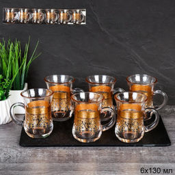 Кружка чайная 6 штук 150 мл восточная форма / А-1 /уп 16/ - Галеонтрейд фото 3