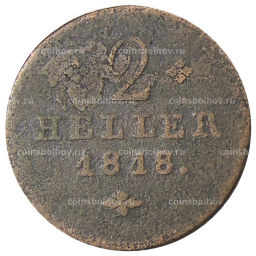2 геллера 1818 года Германские государства  Гессен-Кссель