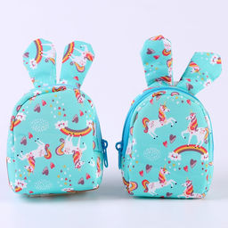 Брелок Рюкзак-зайка, 10 см, цвет голубой - Simaland фото 5