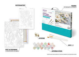 ФРЕЯ PNB/PM-209 Набор для раскрашивания по номерам 40 х 30 см Ветвь магнолии  фото 7