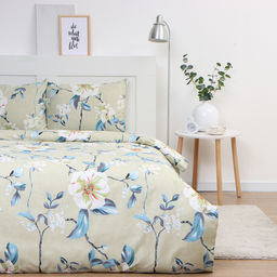 Постельное бельё 2 сп Экономь и Я Flower, 173х215см, 175х214см, 50х70см-2шт, микрофибра, 60г/м2