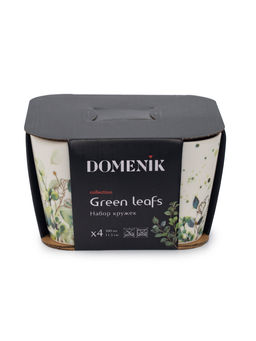 Набор кружек GREEN LEAFS 4шт 300мл - Domenik фото 2