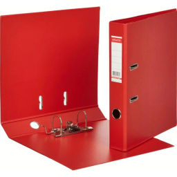 Папка-регистратор Strong Line 50мм, красный,ПБП2, карм.кор - Attache фото 2