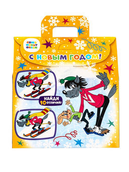 Новогодний подарок, сладкий, детский Ну Погоди!, конфеты, 500 г - Simaland фото 4