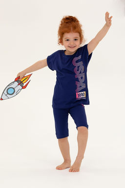 Темно-синий пижамный комплект для девочки Неожиданная скидка в корзине - U.s. polo assn фото 8