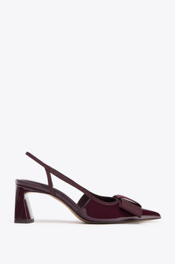 SLINGBACK HEELED SHOES WITH BOW - Zara фото 3