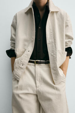 PANTAL?N CHINO RAYA DIPLOM?TICA RELAXED FIT / Crudo - Zara фото 5