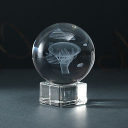 Фигурка стекло шар «Дирижабль», d=6 см