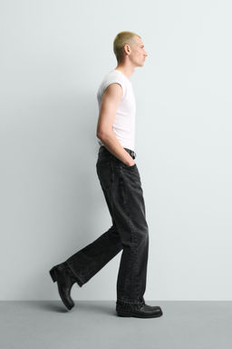 JEANS FLARE FIT / Carb?n - Zara фото 16