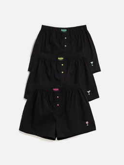 33104130002 Трусы шорты мужские в наборе из 3 шт. Oliver черный - Infinity Lingerie фото 6