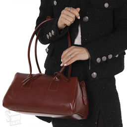 Сумка женская кожаная 5006NN brown Natale Navetta в Новосибирске