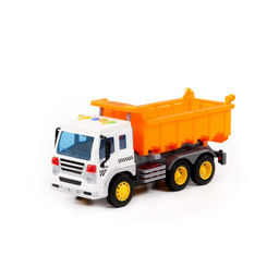 Сити, автомобиль-самосвал инерционный (со светом и звуком) (оранжевый) (в коробке) - Полесье фото 8