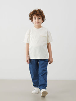 Beli Lastikli Erkek ?ocuk Jean Pantolon