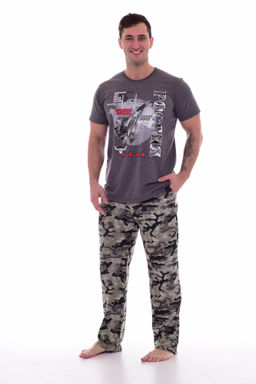 Костюм мужской 9-127 (антрацит-меланж+хаки), МИГ-29