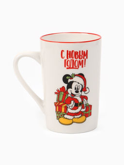 Кружка керамическая новогодняя, 385 мл, Микки Маус