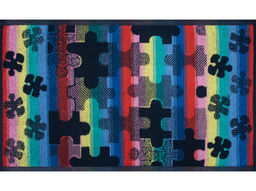 Полотенце махровое 6с104.411ж1 Пазлы (т.радужка) 67х40см