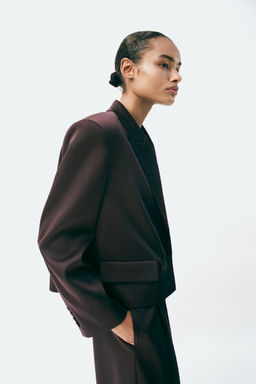 DOUBLE-BREASTED SATIN BLAZER - Zara фото 2