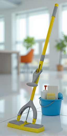 Швабра с губкой и отжимом Бабочка Без индивидуальной упаковки