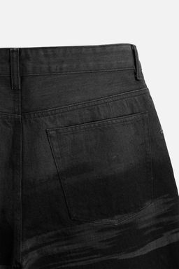 PRINTED RELAXED FIT JEANS - Zara фото 9