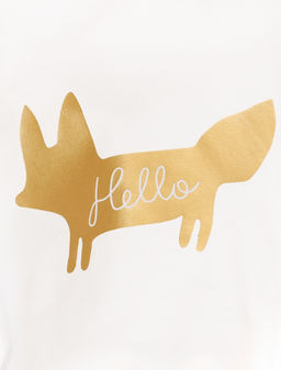 VILATTE / Футболка для девочки с принтом фольгой  фото 2