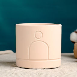 Горшок Хедвиг персиковый, 11х11х10см - Take it easy фото 2