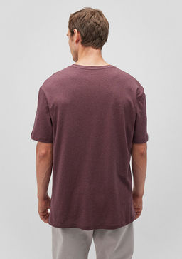 Bordo Basic Tisort - Mavi фото 4