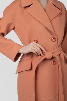 Пальто женское демисезонное (пояс) - El podio фото 9