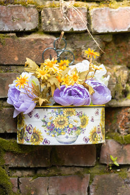 Заготовка для декорирования Love2art MG-009 кашпо оцинкованный металл 24 х 11 х 10 см СК/Распродажа 24х11х10настенное фото 4