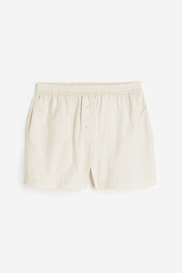 Pantalon corto en popelina de algodon