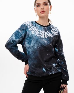 Удлиненный свитшот с принтом SNK008