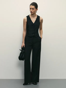 Костюмный жилет на пуговицах / Zarina  фото 2