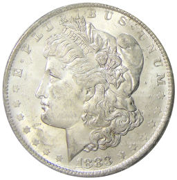 1 доллар 1883 года О США Доллар Моргана