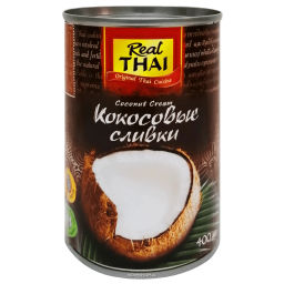 Кокосовые сливки Real Thai, Таиланд, 400 мл Акция