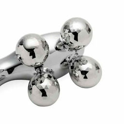 Nail Art Ручной роликовый массажер для лица и тела / 4D Massager XC-119, серебристый  фото 3