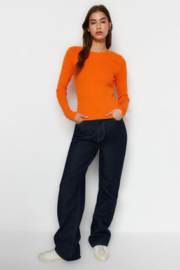 Mor Basic Bisiklet Yaka Triko Kazak TWOAW23KZ01249 - Trendyolmilla фото 11