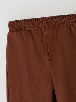 Брюки для мальчиков коричневые прямого кроя - Mark formelle фото 6