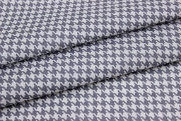 Бязь Серая гусиная лапка на белом, СОРТ2, ш.1.5м, хлопок-100%, 110гр/м.кв, - Купава фото 3