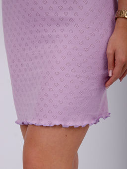 Сорочка "Ажур 5" лаванда, рибана