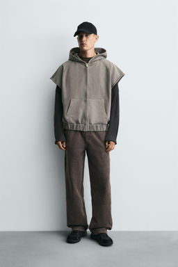 WASHED RELAXED FIT JOGGER TROUSERS